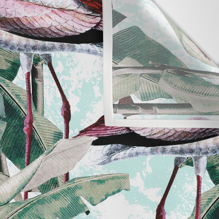 Floral and Flamingo VIII Wall Tapestry Gallery Image 3