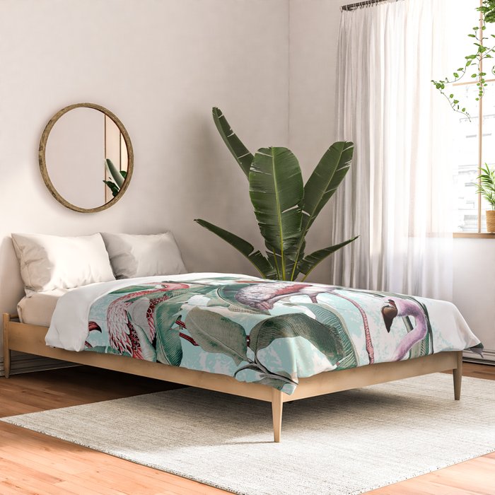 Floral and Flamingo VIII Comforter Gallery Image 2
