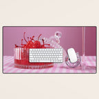 The cherries party Desk Mat Gallery Image 1