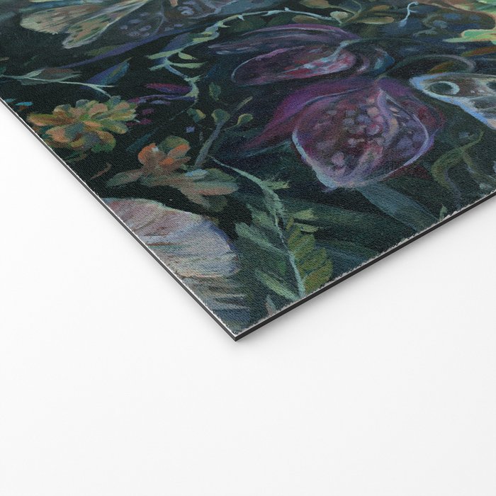 Atlas Moth  Mushroom Night Welcome Mat Gallery Image 2