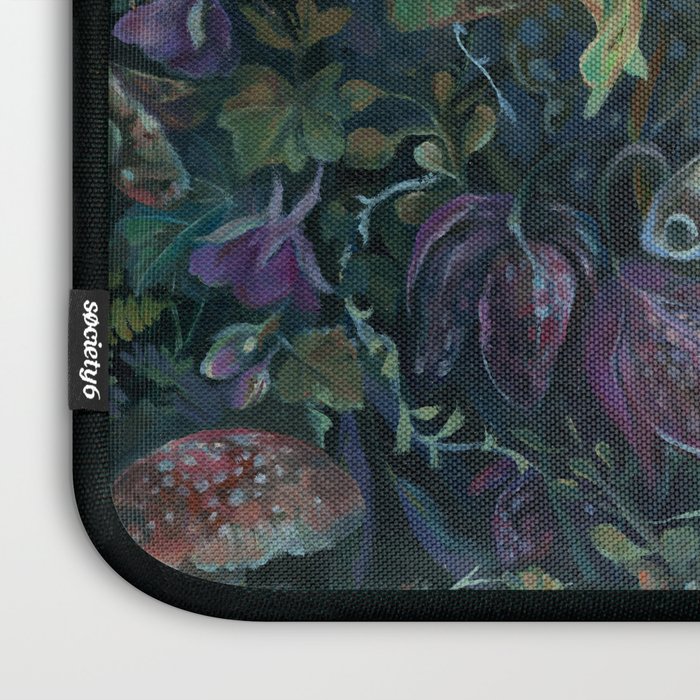Atlas Moth  Mushroom Night Laptop Sleeve Gallery Image 3