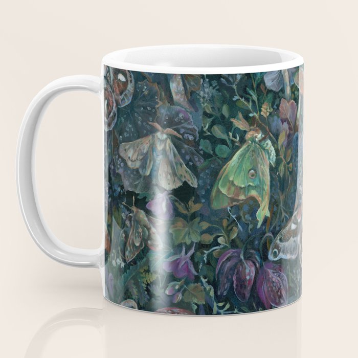 Atlas Moth  Mushroom Night Coffee Mug Gallery Image 3