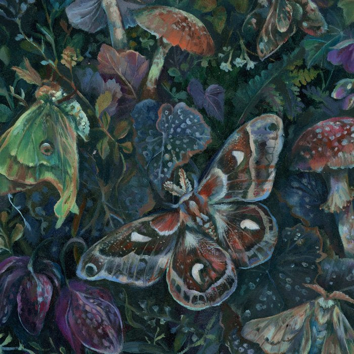 Atlas Moth  Mushroom Night Coffee Mug Gallery Image 2