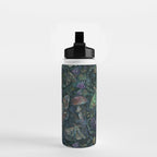 Atlas Moth  Mushroom Night Water Bottle Gallery Image 2