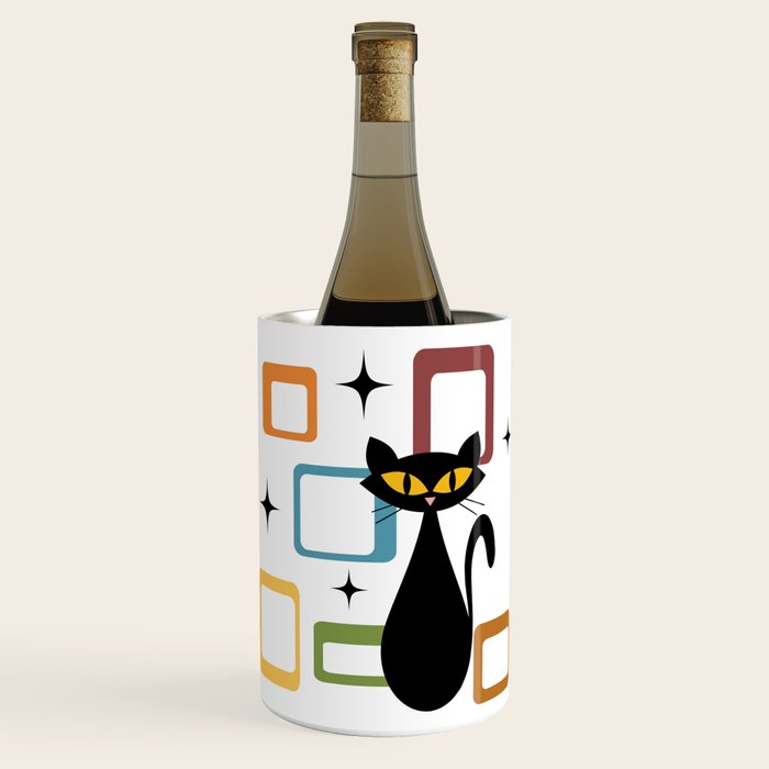 Mid Century black cat Wine Chiller Gallery Image 1