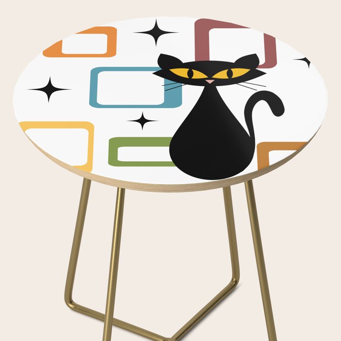 Mid Century black cat Side Table Gallery Image 2