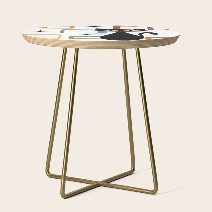 Mid Century black cat Side Table Gallery Image 1