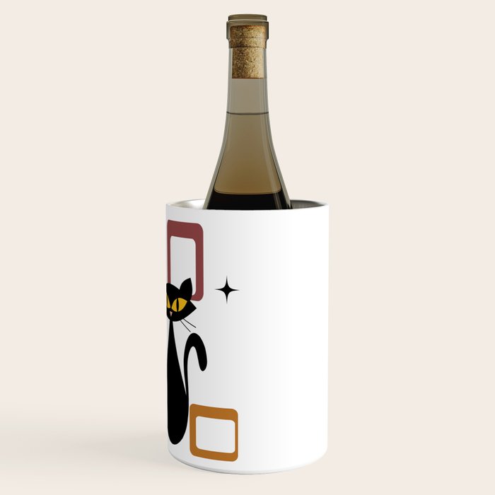 Mid Century black cat Wine Chiller Gallery Image 3