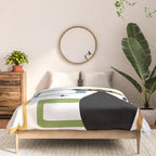 Mid Century black cat Comforter Gallery Image 3
