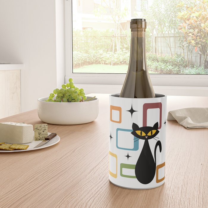 Mid Century black cat Wine Chiller Gallery Image 4