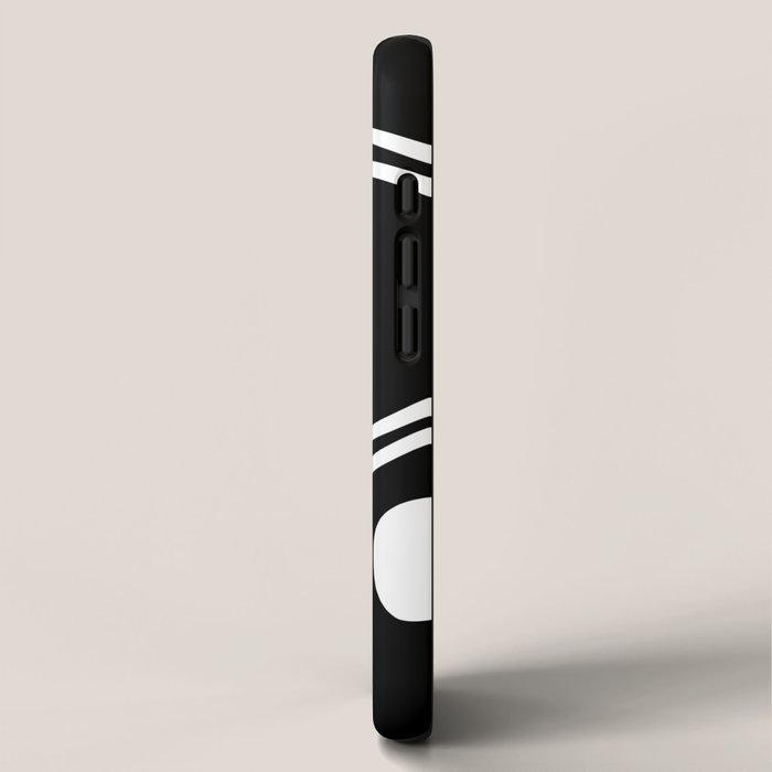 Line Art, Modern, Minimal, Black and White iPhone Case Gallery Image 2