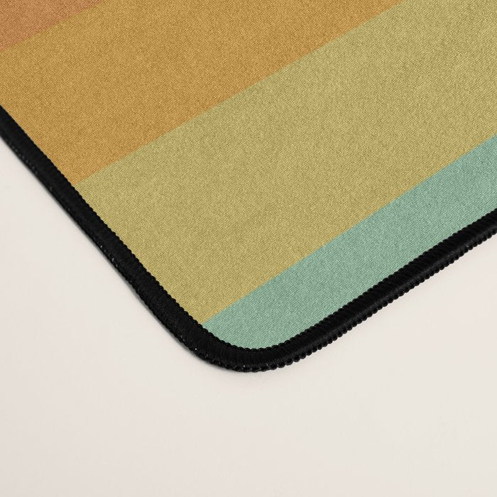 Mixed Stripes Pattern I Colorful Rainbow Desk Mat Gallery Image 4