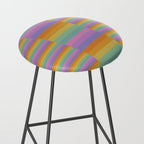 Mixed Stripes Pattern I Colorful Rainbow Stool Gallery Image 2