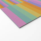 Mixed Stripes Pattern I Colorful Rainbow Welcome Mat Gallery Image 2