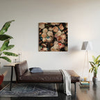 Baroque Flemish Rose Flowers Night Garden Wood Wall Art Gallery Image 2