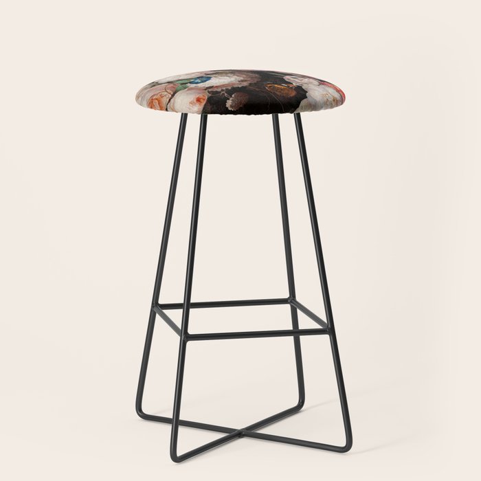 Baroque Flemish Rose Flowers Night Garden Stool Gallery Image 1