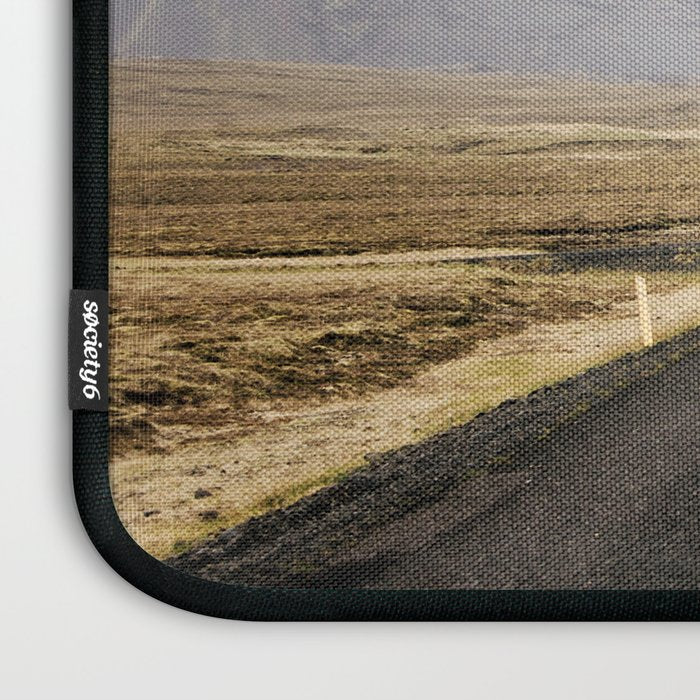 Lost Highway - Iceland Landscape, Travel Photography Laptop Sleeve Gallery Image 3