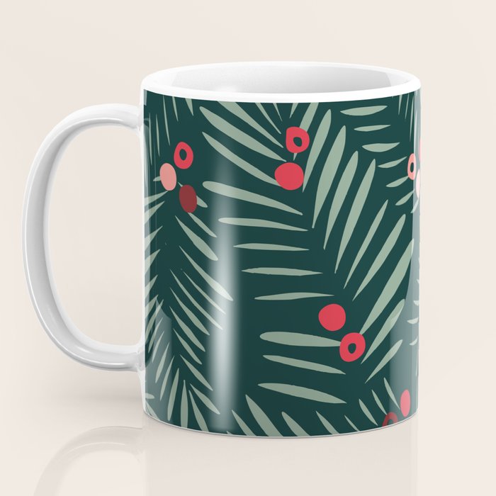 winter christmas time green fir branches Coffee Mug Gallery Image 3