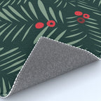 winter christmas time green fir branches Rug Gallery Image 4