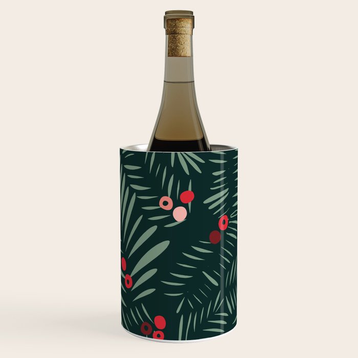 winter christmas time green fir branches Wine Chiller Gallery Image 1
