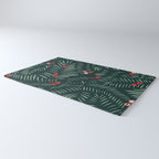 winter christmas time green fir branches Rug Gallery Image 3