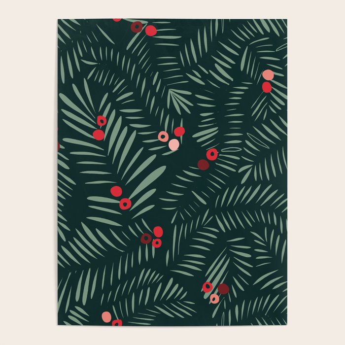 winter christmas time green fir branches Poster Gallery Image 4