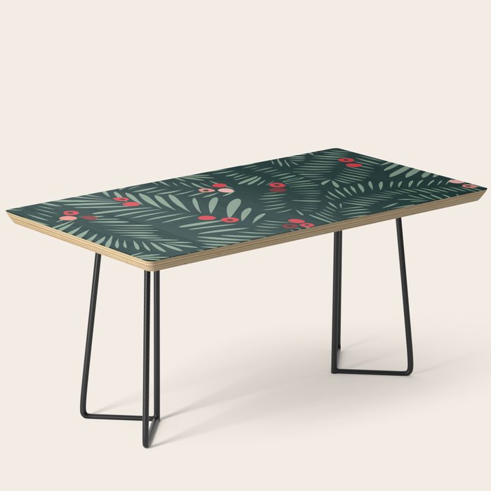 winter christmas time green fir branches Coffee Table Gallery Image 1