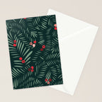 winter christmas time green fir branches Stationery Card Gallery Image 2