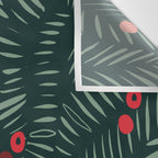 winter christmas time green fir branches Wall Tapestry Gallery Image 3