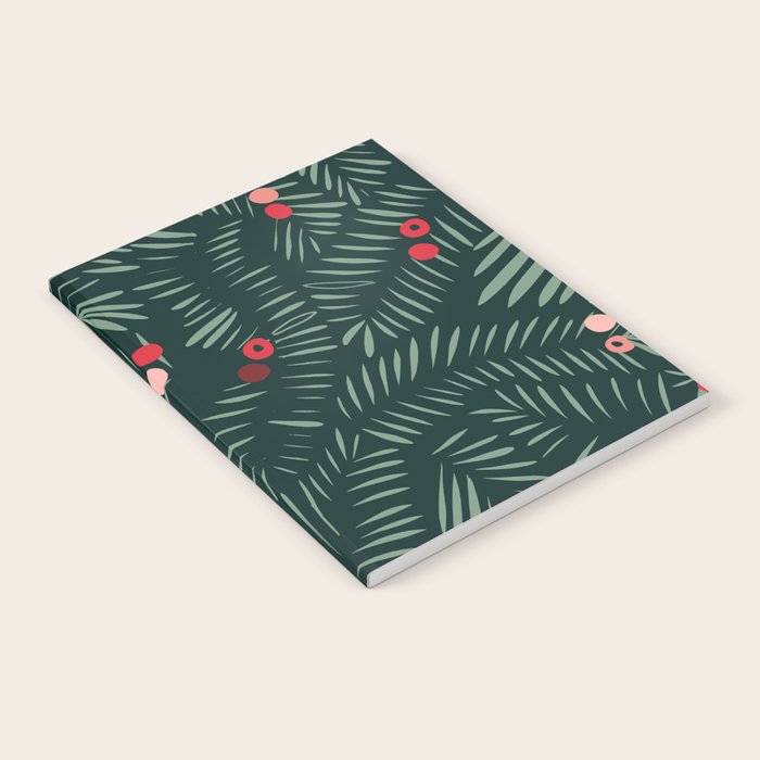 winter christmas time green fir branches Notebook Gallery Image 2