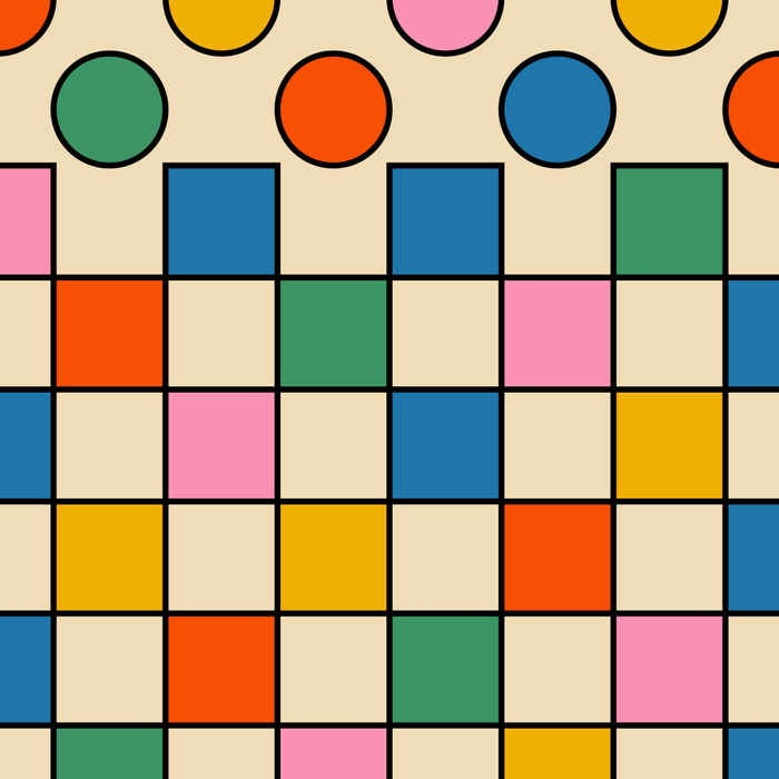 Pop Dots and Checks Colorful Retro Modern 80s 90s Checked Pattern Coffee Mug Gallery Image 2