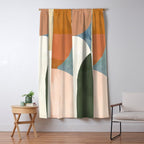 Soft Modern Abstract Shapes III Window Curtain Gallery Image 5