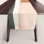 Soft Modern Abstract Shapes III Table Runner Gallery Image 1