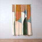 Soft Modern Abstract Shapes III Window Curtain Gallery Image 3