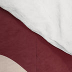 Retro Liquid Swirl Abstract Pattern Square in Terracotta Earth Tones on Cream Comforter Gallery Image 4