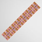 Vibrant Checkered Grid Table Runner Gallery Image 3