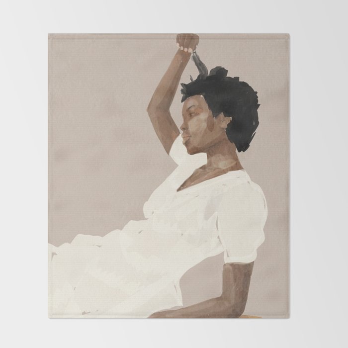 thinking about you Throw Blanket Gallery Image 2