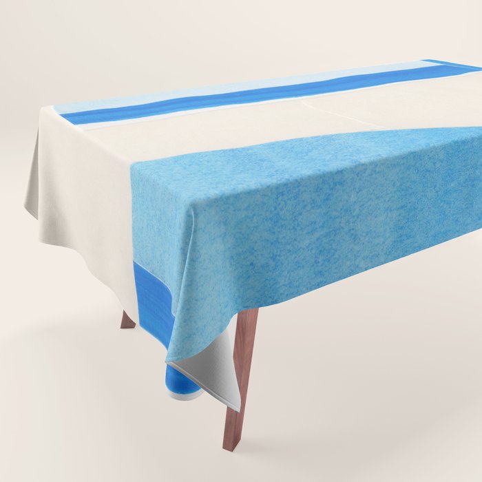 Blue Abstract Collage #1 Tablecloth Gallery Image 1