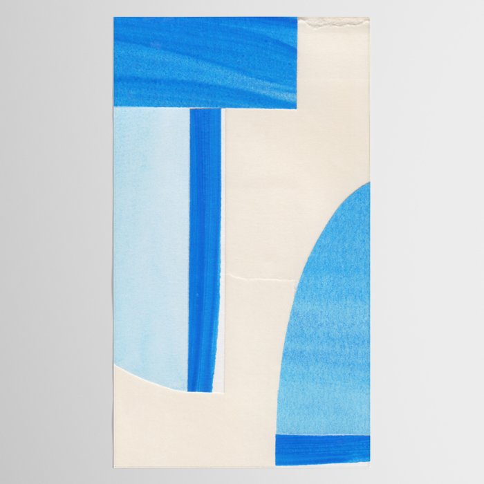 Blue Abstract Collage #1 Tablecloth Gallery Image 2