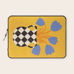 Tulips and vase of squares and diamonds Laptop Sleeve Gallery Image 1