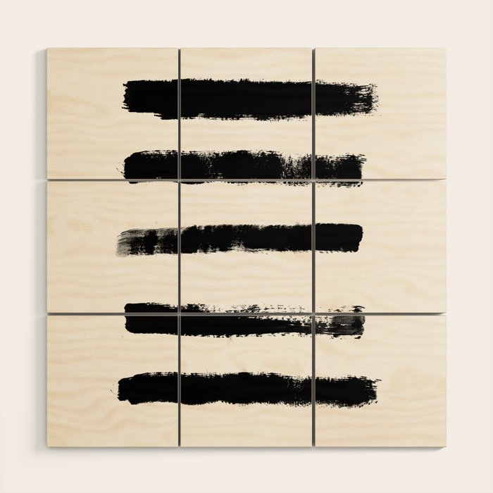 Brush stroke No.2 Wood Wall Art Gallery Image 1