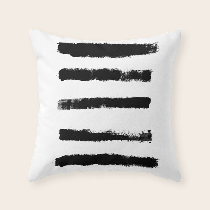 Brush stroke No.2 Throw Pillow Gallery Image 6