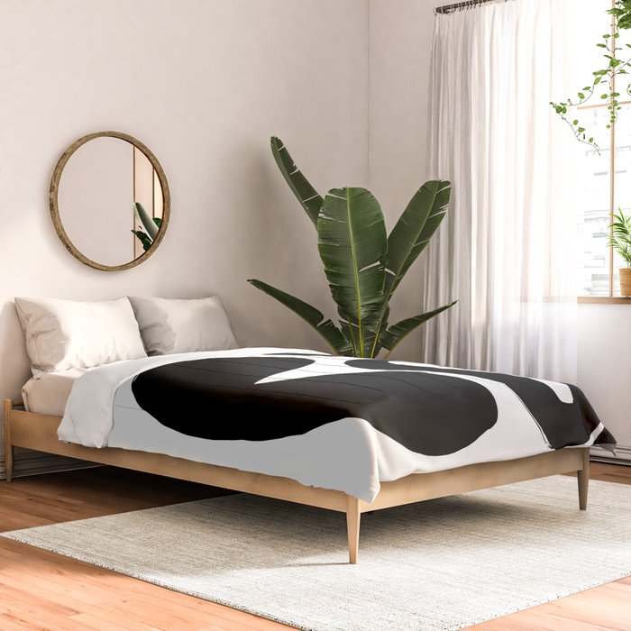 Ink Pond White Background Comforter Gallery Image 2