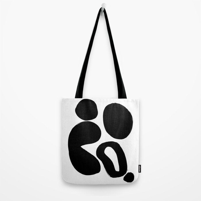Ink Pond White Background Tote Bag Gallery Image 2