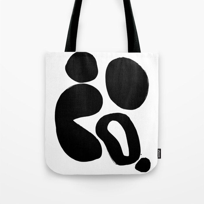 Ink Pond White Background Tote Bag Gallery Image 1