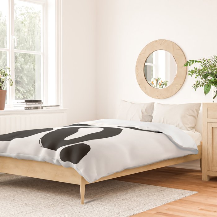 Ink Pond White Background Duvet Cover Gallery Image 2