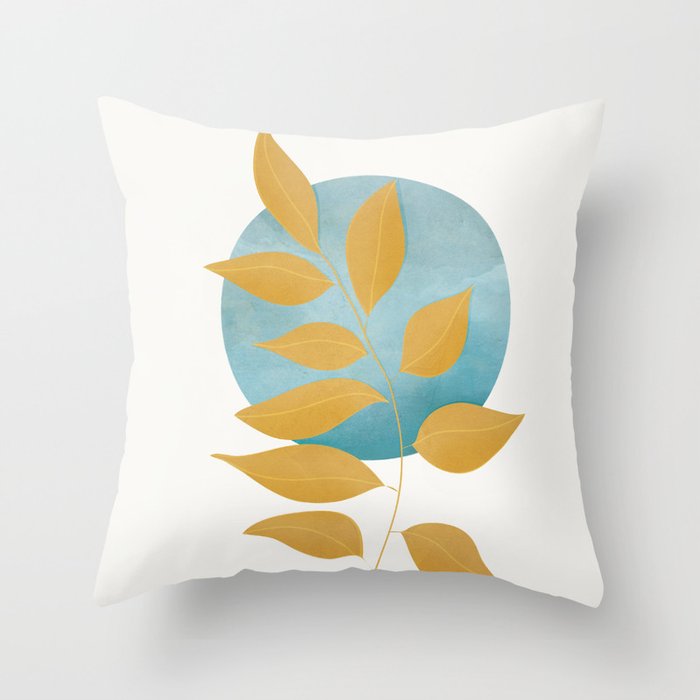 Soft Abstract Shapes 07 Throw Pillow Gallery Image 6
