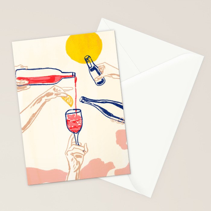 Sunset Cheers Stationery Card Gallery Image 2