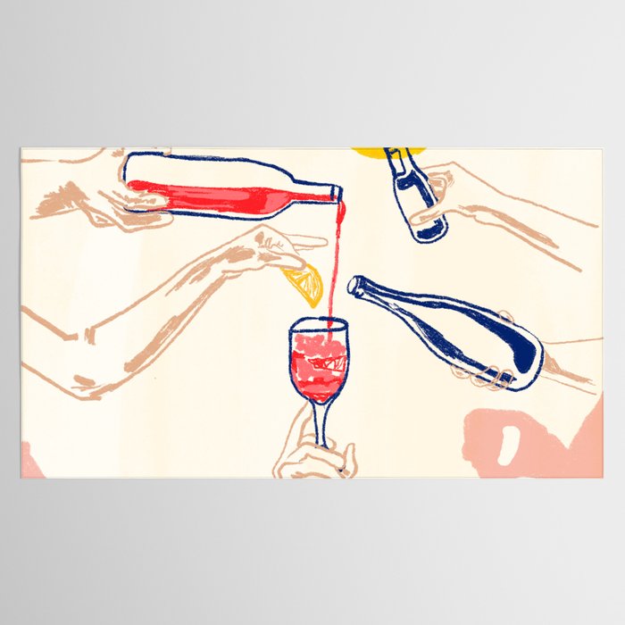 Sunset Cheers Tablecloth Gallery Image 2