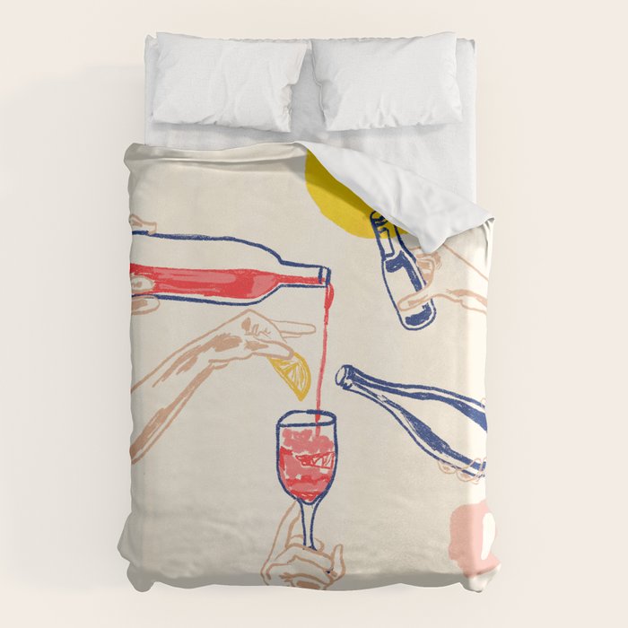 Sunset Cheers Duvet Cover
